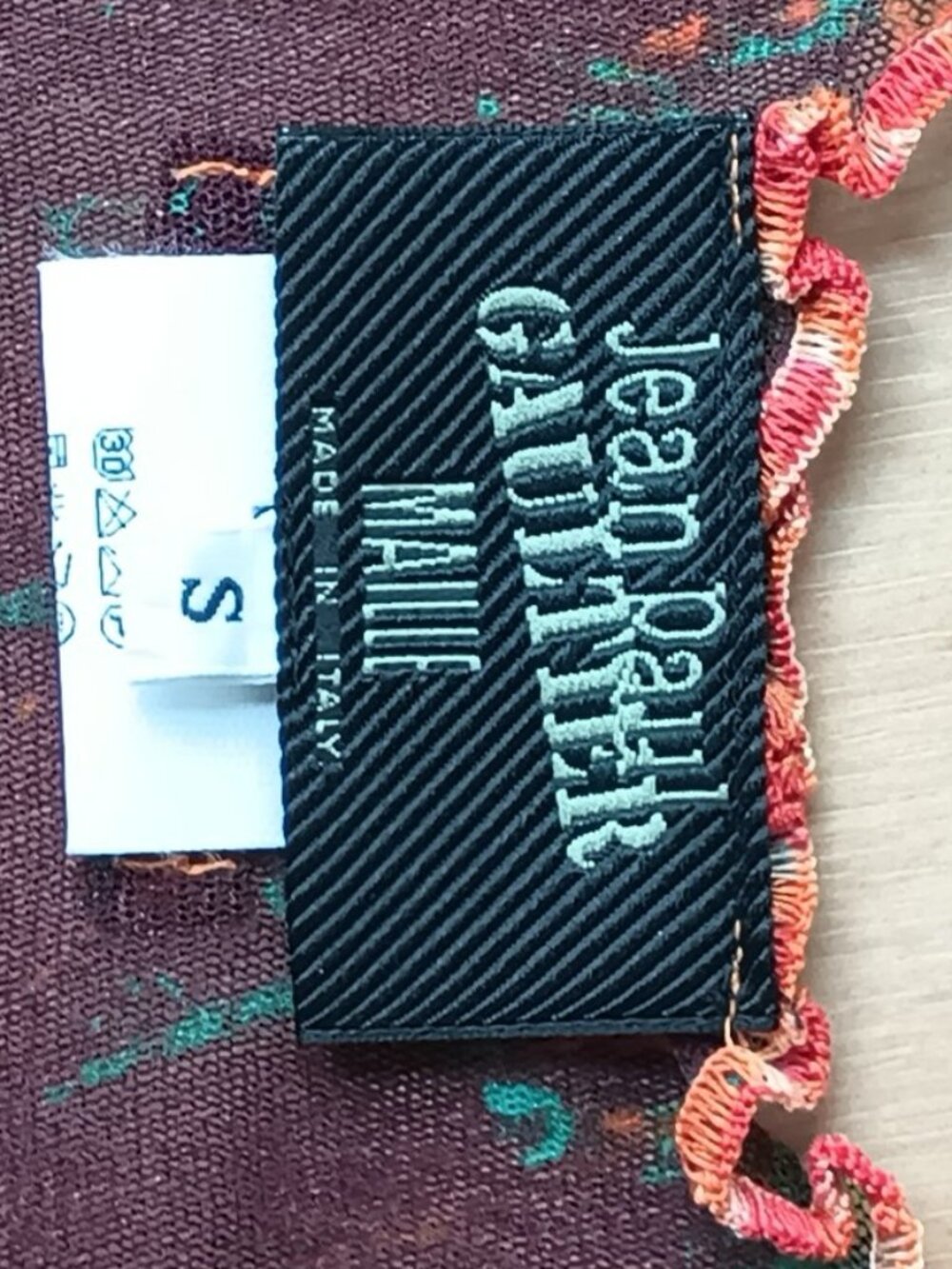 Vintage Jean Paul Gaultier-Gauguin Printed Mesh Dress-Iconic; Unworn Condition - Picture 11 of 13